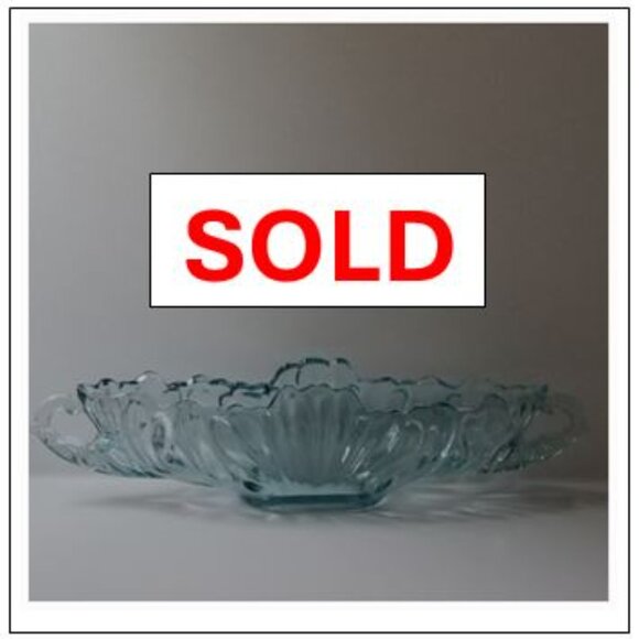GLASS BOWL - 17" long - Picture 1 of 6